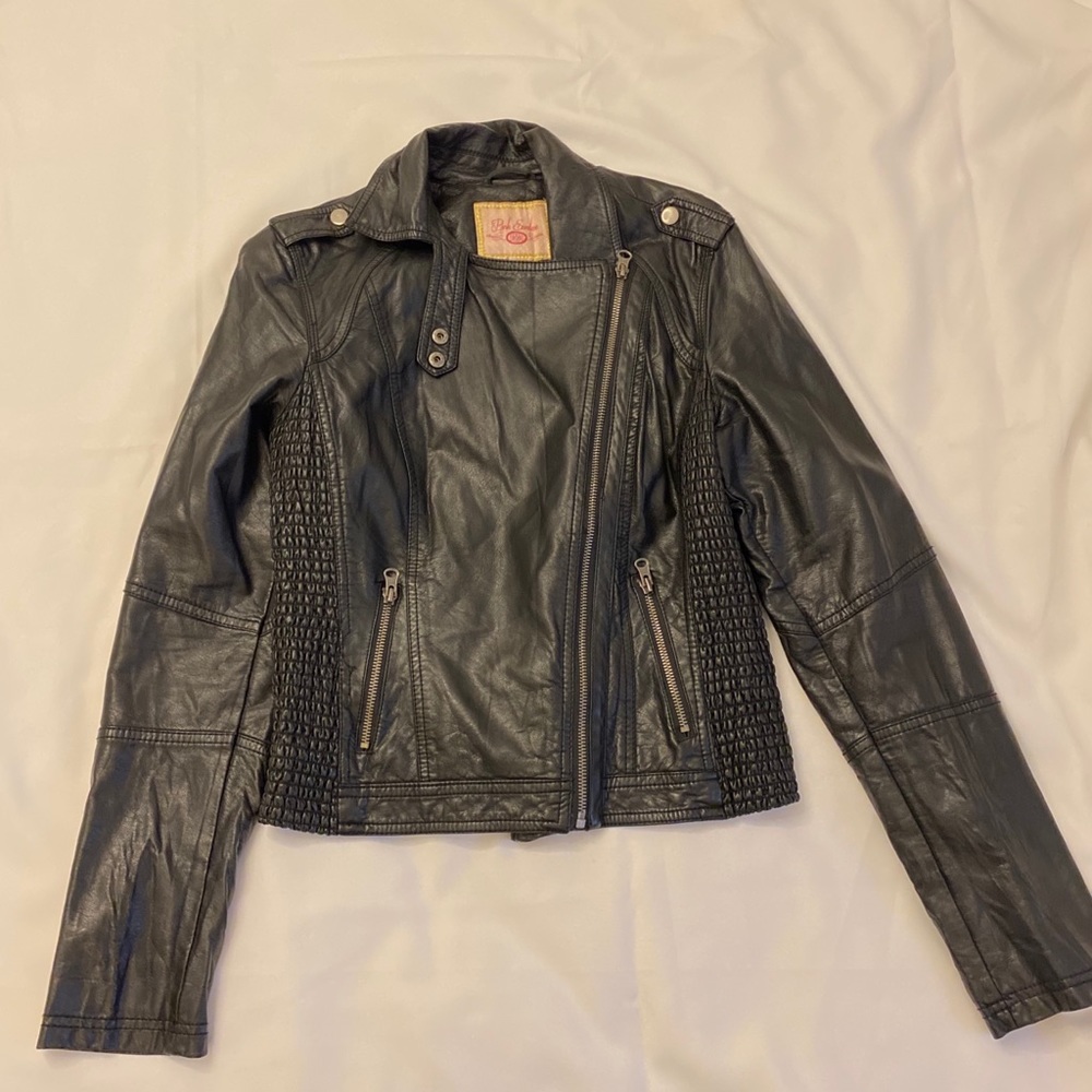 Faux leather jacket